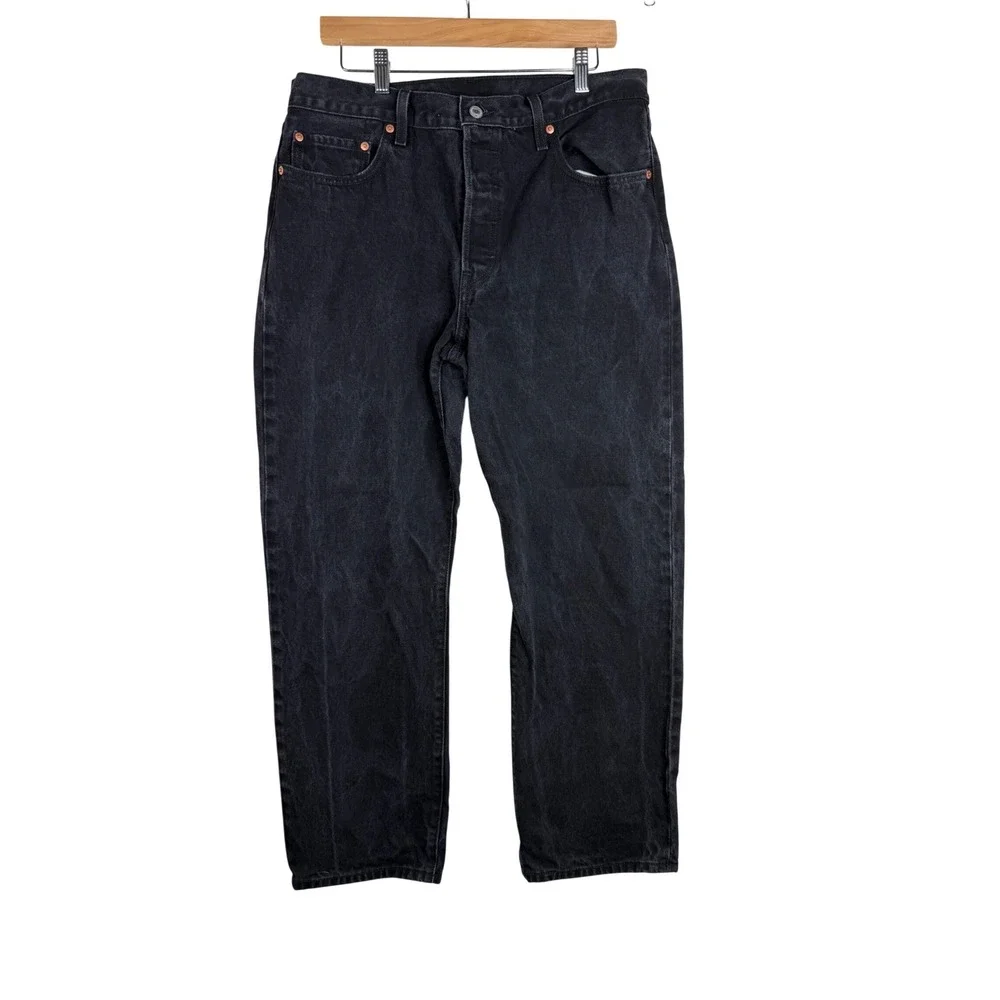 Levi's 501 Men's 90's Button Fly Jeans size 33X30 Black